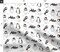 Winter Penguins White Penguin Snow Animal Holiday Christmas Watercolor Holidays Black Bird Birds Custom Printed Fabric by Spoonflower Various Fabrics by the Yard or Fat Quarter